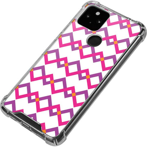Chevron White Out Google Pixel 5 Clear Case